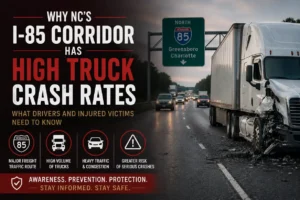 Why NC’s I-85 Corridor Has Some of the Highest Commercial Truck Crash Rates in the Southeast